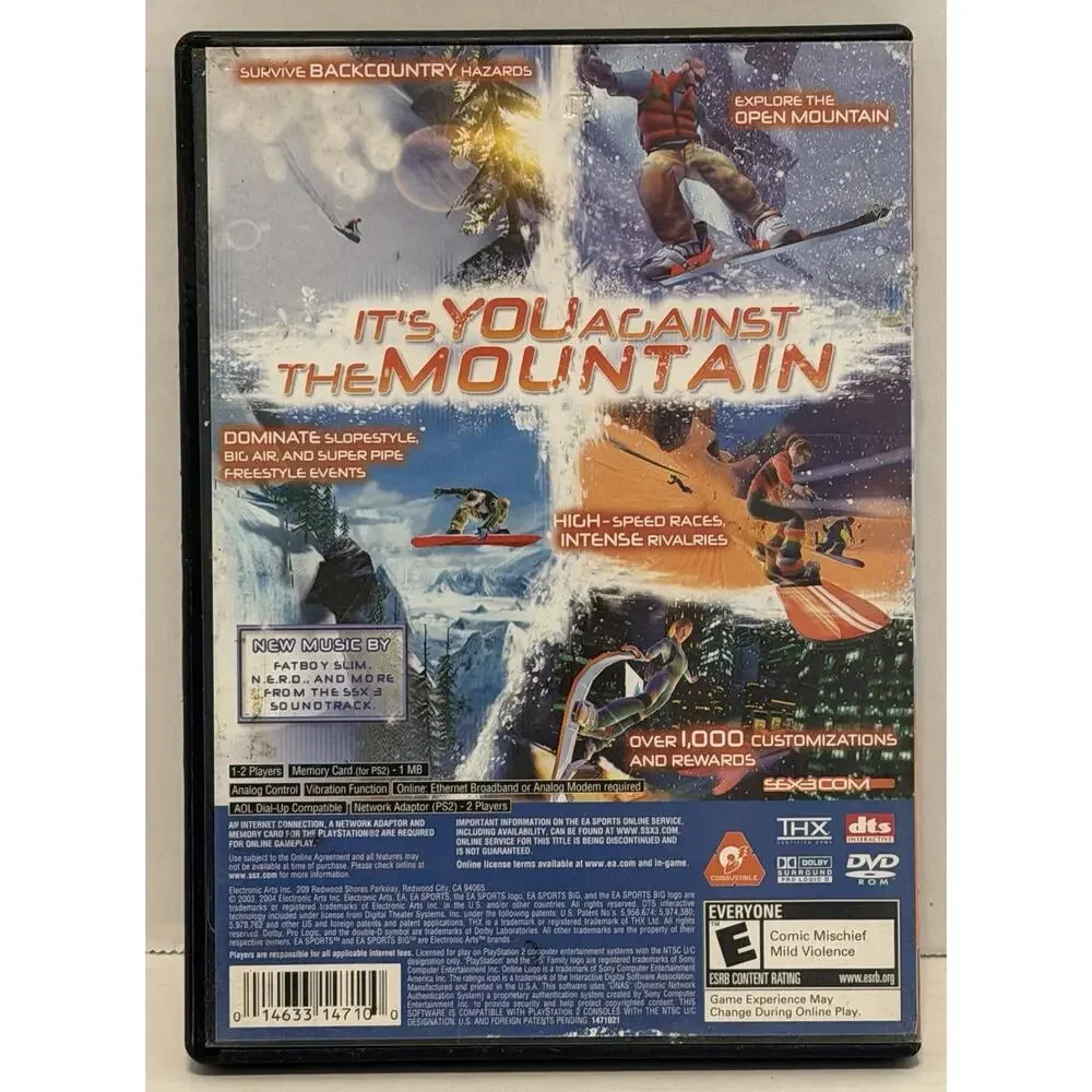 SSX 3 - Sony PlayStation 2 Greatest Hits (Untested) FREE SHIPPING
